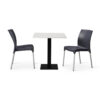 "Dark-Grey-Vibe-Chairs-with-White-Tuff-Top-Forza-Square-table.jpg"
