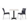"Dark-Grey-Vibe-Chairs-with-White-Tuff-Top-Phoenix-Square-table.jpg"