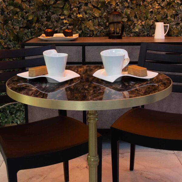 "Marbled-Cappucino-Round-on-a-gold-Bistro-base.jpg"