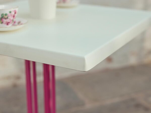 "Rio-Side-Chair-and-Continental-4-leg-dining-height-base-powder-coated-to-various-RAL-colours-with-a-800-square-Werzalit-White-table-top-7.jpg"