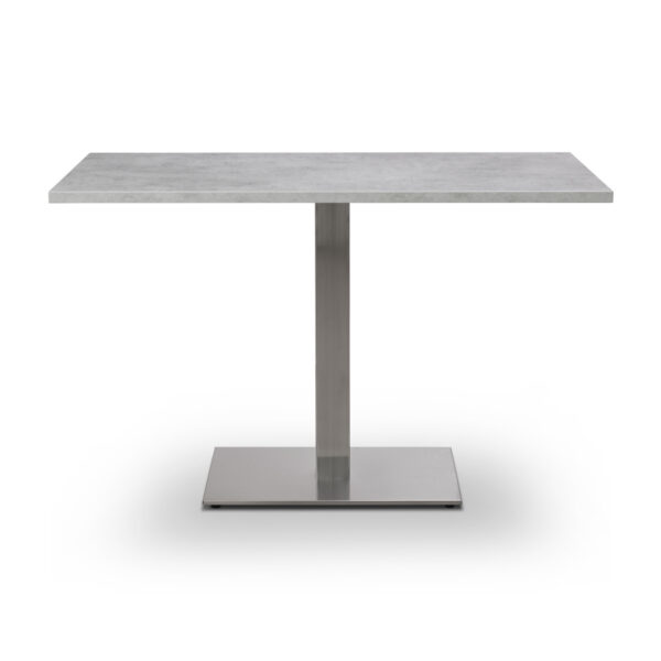tuff original light grey Chicago concrete top on Danilo pedestal dining base