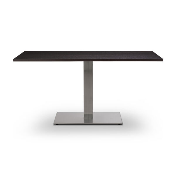 tuff original wenge top on Danilo single pedestal dining base