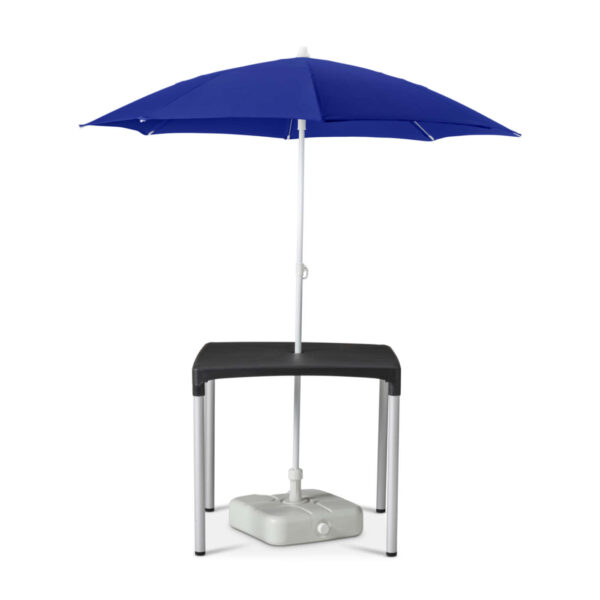 "Vibe-Table-with-Solas-1800mm-Parasol-in-Royal-Blue-and-Solas-Plastic-Parasol-Base.jpg"