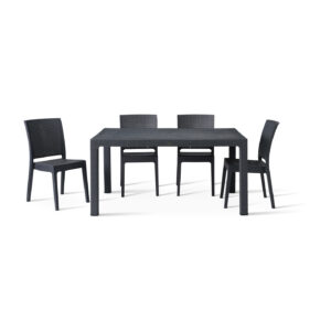 Canterbury 6 seater table with 4 chairs