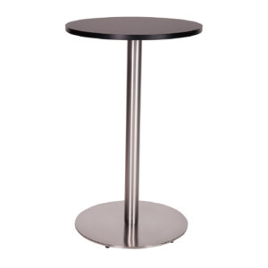 Danilo round bar table with black tuff top