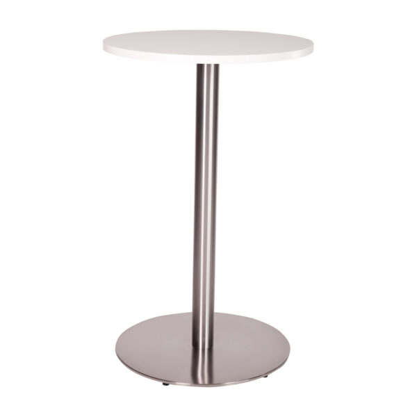 Danilo round bar table with white tuff top