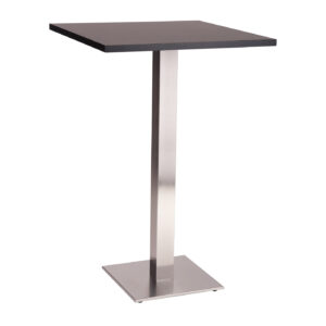 Danilo square bar table with black tuff top