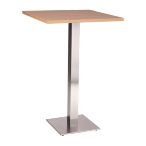 Danilo square bar table with laminate oak top