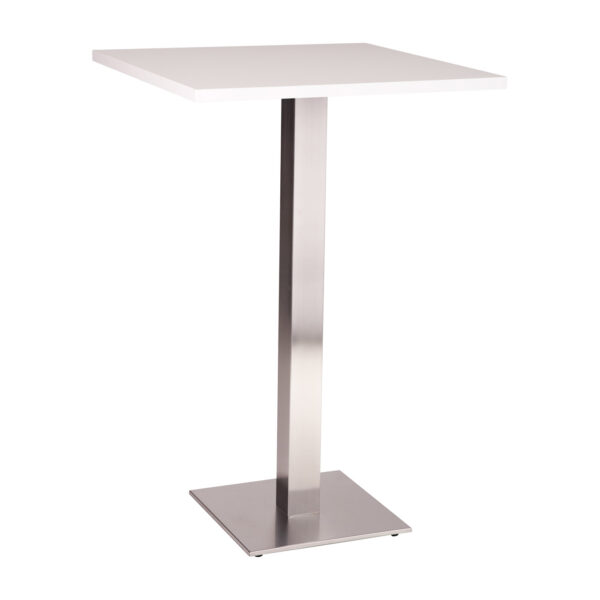 Danilo square bar table with white tuff top