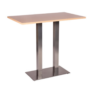 Danilo twin rectangular bar table with beech tuff top