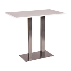 Danilo twin rectangular bar table with white tuff top