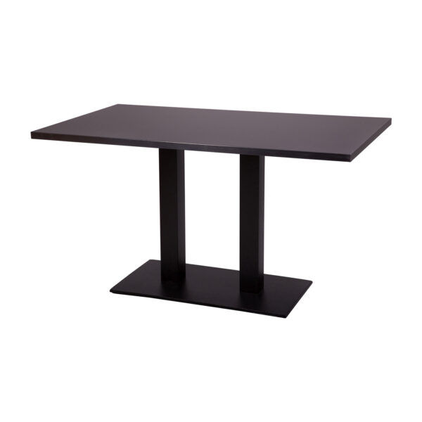 Forza rectangular coffee table with black tuff top