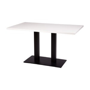 Forza rectangular coffee table with white tuff top