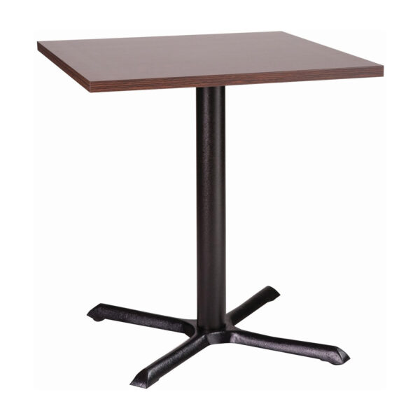 Orlando square dining table with wenge laminate top