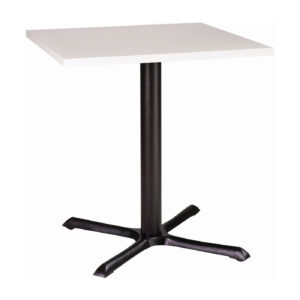 Orlando square dining table with white tuff top