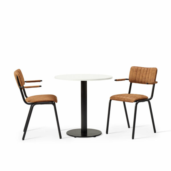 "Bourbon-Armchair-in-Allspice-with-White-Round-MFC-on-Forza-Round-Base.jpg"