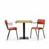 "Bourbon-Armchair-in-Tabasco-with-Solid-Wood-Oak-Forza-Square-Table.jpg"