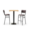 "Bourbon-Bar-Chairs-in-Aberdeen-with-Solid-Wood-Oak-square-Forza-Poseur-table.jpg"