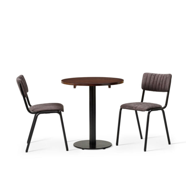 "Bourbon-Side-Chair-in-Aberdeen-with-Solid-Wood-Walnut-Forza-Round-Table.jpg"