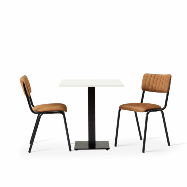 "Bourbon-Side-Chair-in-Allspice-with-White-Square-MFC-on-Forza-Square-Base.jpg"