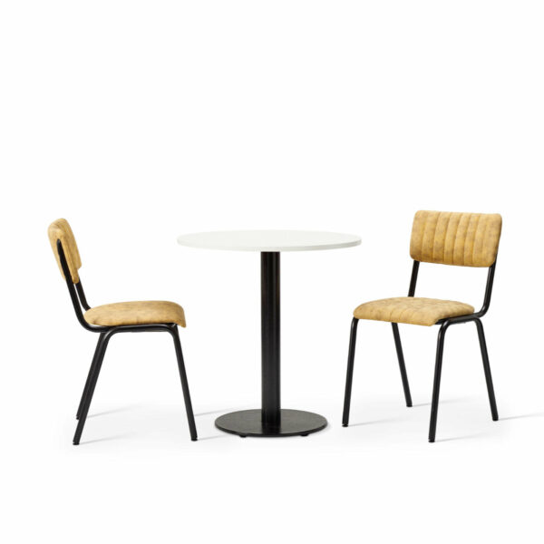 "Bourbon-Side-Chair-in-Goldmine-with-White-Round-MFC-on-Forza-Round-Base.jpg"