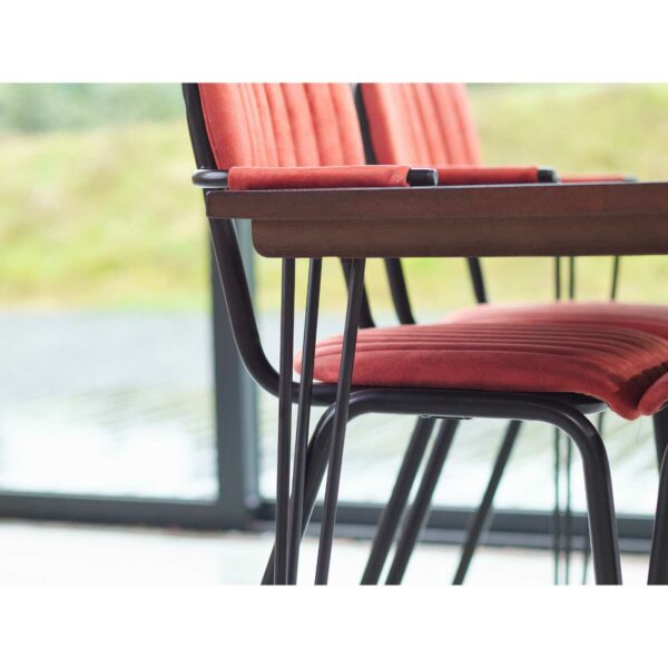 "Bourbon-armchairs-in-Tabasco-with-Solid-Wood-Walnut-tops-close-up-2.jpg"