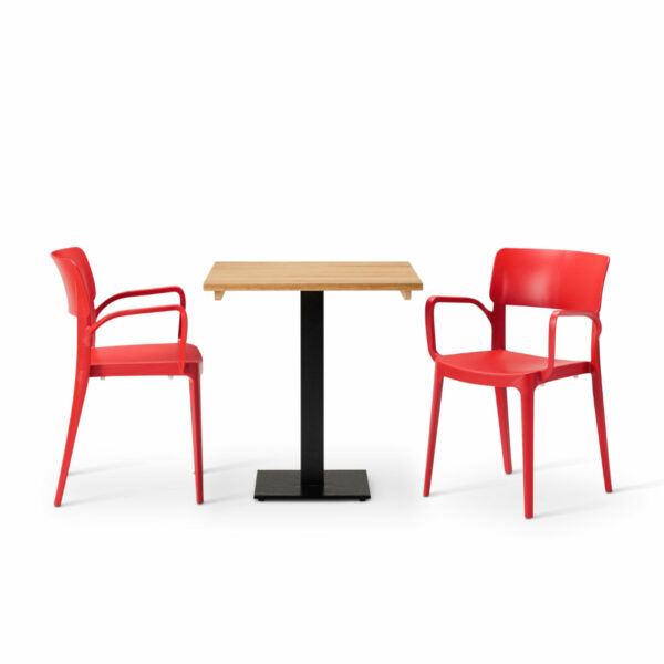 "Vivo-Armchair-in-Terracotta-with-Solid-Wood-Oak-Square-Forza-table.jpg"