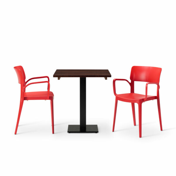 "Vivo-Armchair-in-Terracotta-with-Solid-Wood-Walnut-Square-Forza-table.jpg"